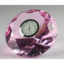 K9 Kristallglas Diamant mit Uhr für Geschenk
